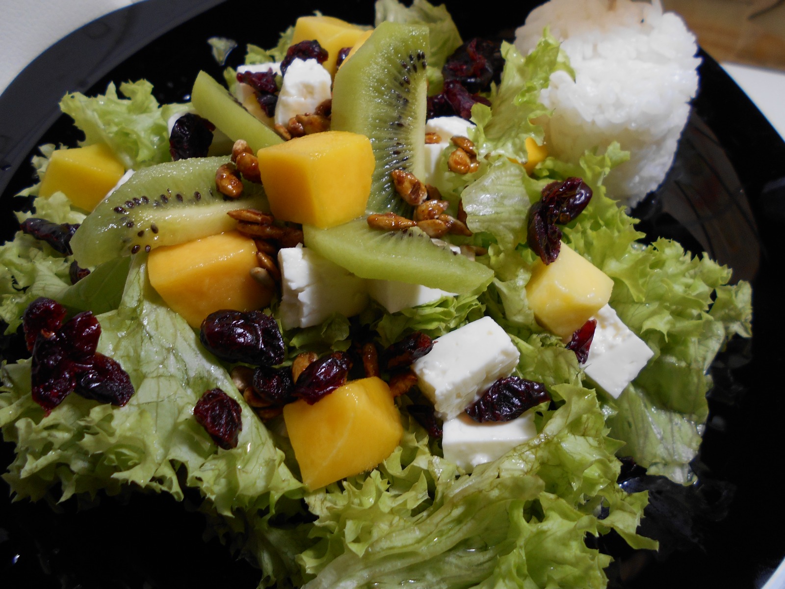 Ensalada Griega, Ensalada, Con feta